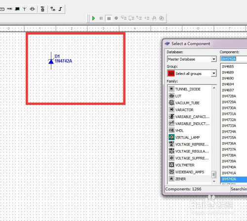 Multisim绘制1N4742A二极管步骤分享