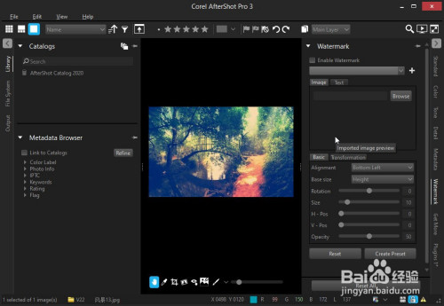 AfterShot Pro给图片添加文字水印方法分享