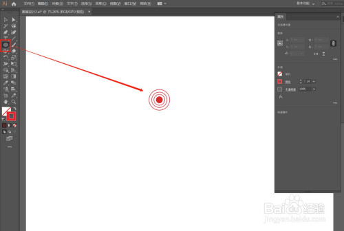AI制作同心圆图案教程分享