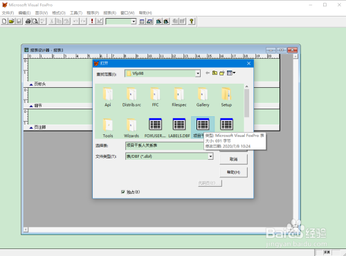 使用VF快速制作报表教程