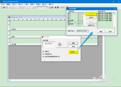 使用VF快速制作报表教程