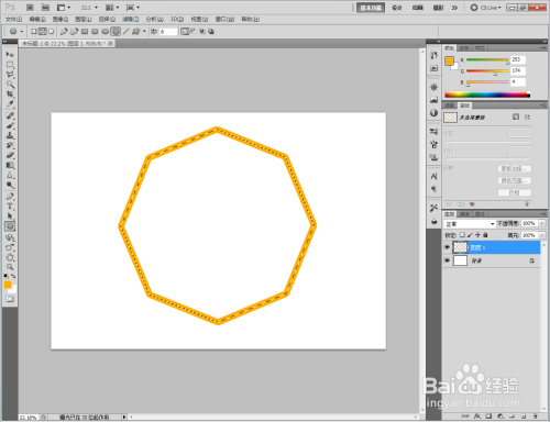 Ps制作多边形边框方法分享