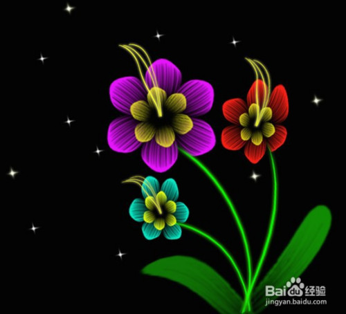 如何使用PS做出花朵图形