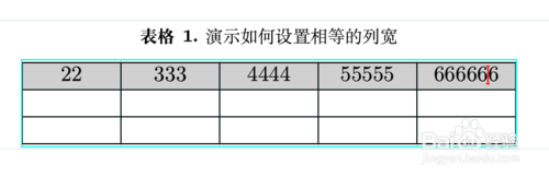 TeXmacs表格怎么设置相等的列宽