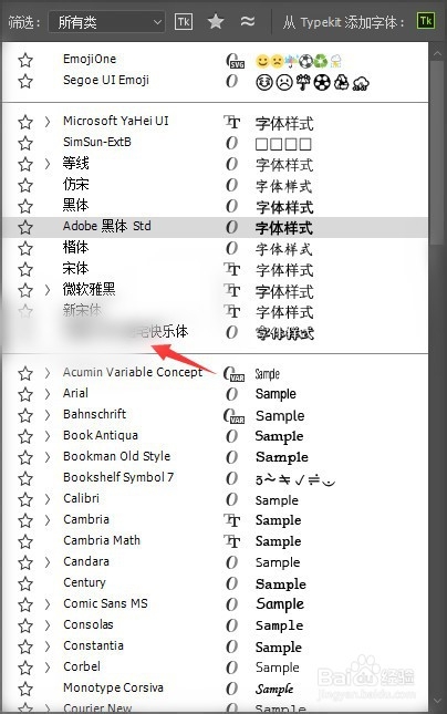 怎么把字体导入ps？