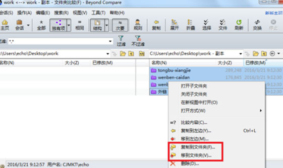 Beyond Compare孤立文件怎么导出