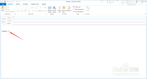 outlook2013英文版如何设置邮件签名？