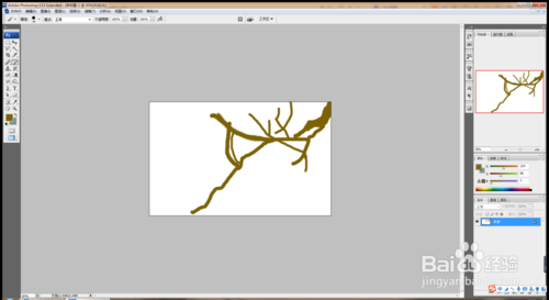 如何用PS设计梅花树？
