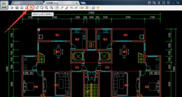 CAD迷你看图如何将图纸转换成加密只读格式？将图纸转换成加密只读格式步骤分享