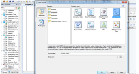 在Power Designer如何建立逻辑数据模型?