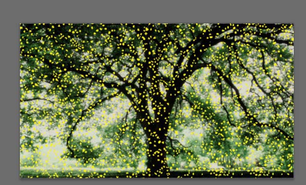 ps怎么为大树添加斑点光源 大树添加斑点光源方法介绍