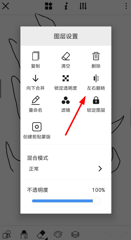 画世界APP怎么设置镜像翻转?设置镜像翻转的方法说明