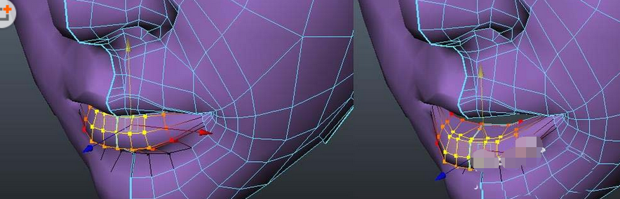 maya怎么使用选择工具选择嘴唇？使用选择工具选择嘴唇步骤一览