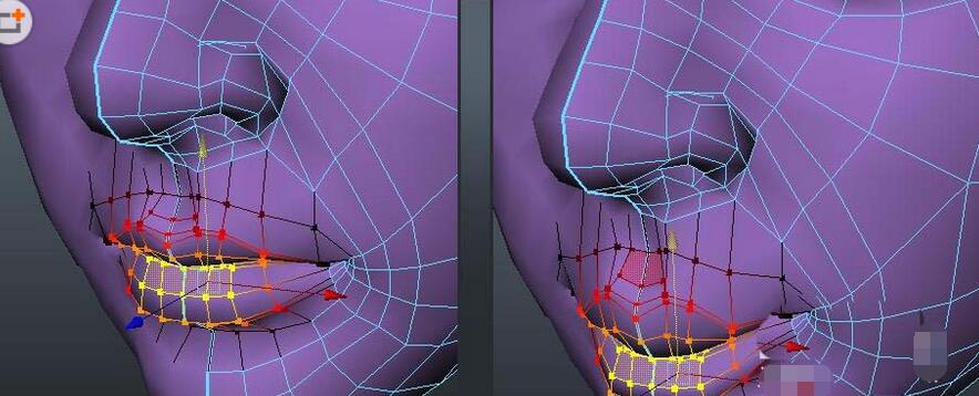 maya怎么使用选择工具选择嘴唇？使用选择工具选择嘴唇步骤一览