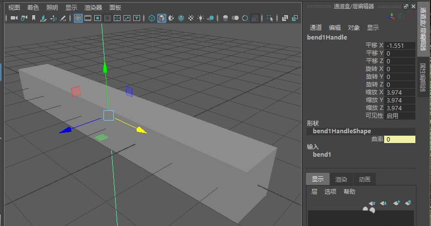 maya如何利用变形功能弯曲模型？利用变形功能弯曲模型操作步骤分享