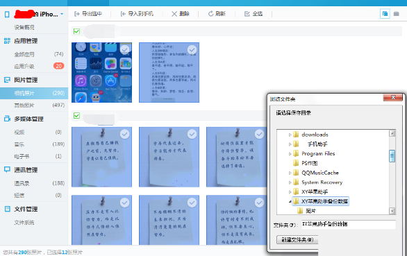 XY苹果助手怎么备份图片？XY苹果助手备份图片流程解析