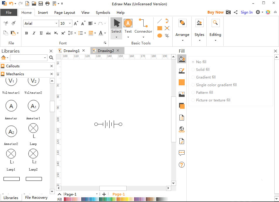 亿图流程图怎么制作软件绘制电池组图形？制作软件绘制电池组图形步骤分享