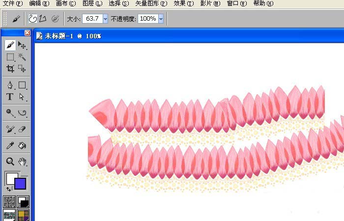Painter怎么绘画钢笔式花瓣效果_绘画钢笔式花瓣效果方法介绍