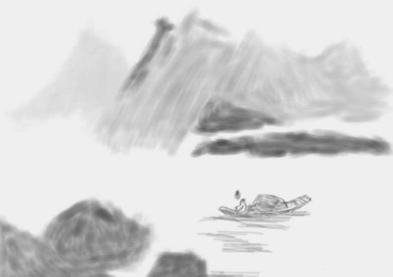 sai绘图软件怎么绘制山水画 绘制山水画操作流程详解