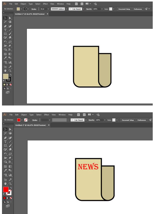 ai如何制作报纸图标_ai制作报纸图标流程分享