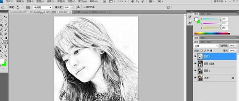 ps如何做素描画效果_将照片变成素描的方法介绍