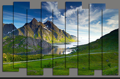 PS如何制作出立体分割图片效果 制作立体分割图片方法说明