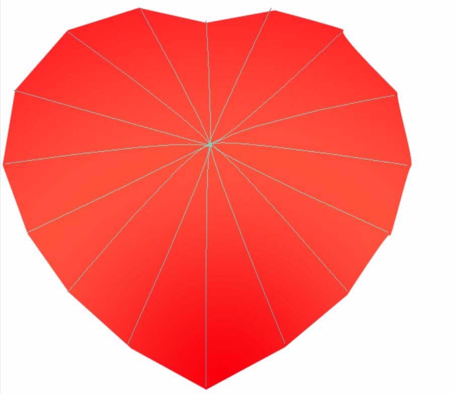 如何用PS绘制一把红色心形伞？_  PS绘制红色心形伞详细操作一览