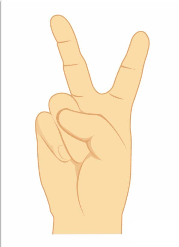 ai设计yah手势图形具体操作步骤