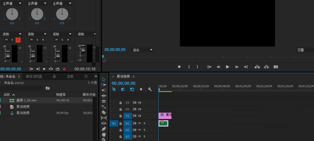 premiere调整音调的操作过程