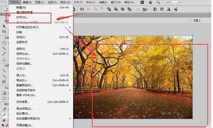 Fireworks在图片上输入文字的操作过程