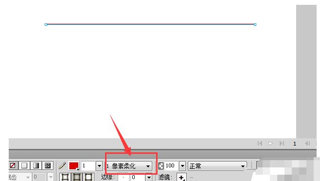Fireworks绘制圆点组成虚线的方法