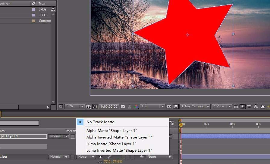 ae制作图形遮罩和文字遮罩具体操作步骤