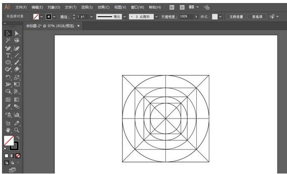 Adobe illustrator制作定位图标的操作步骤
