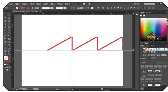 Adobe illustrator绘制直线图形的操作方法
