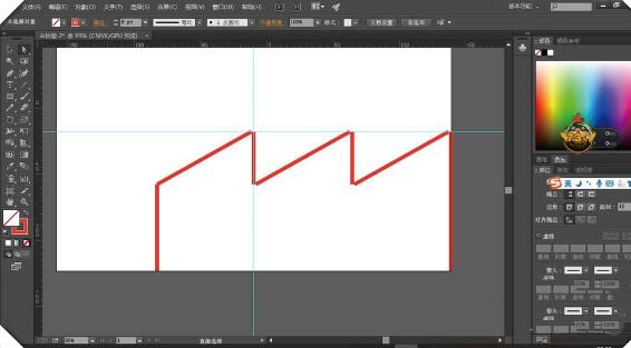 Adobe illustrator绘制直线图形的操作方法