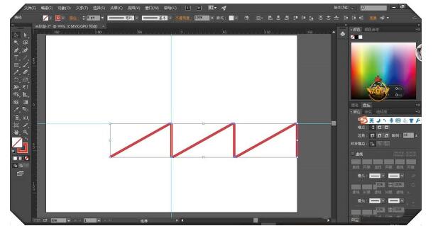 Adobe illustrator绘制直线图形的操作方法