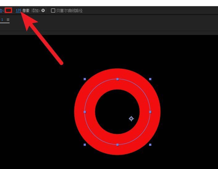 Adobe After Effects绘画圆环的操作流程