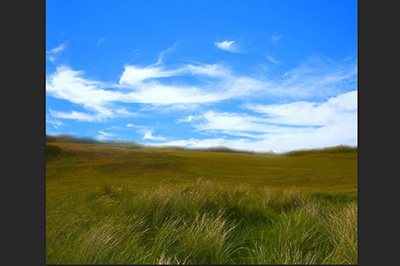 PhotoShop把天空变为蓝天白云的方法