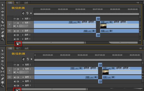 premiere时间线放大缩小的操作步骤
