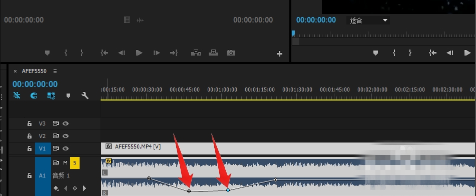 premiere调节部分音频音量的操作步骤