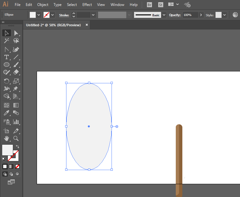 ai绘制铁锹铲子图案的操作方法