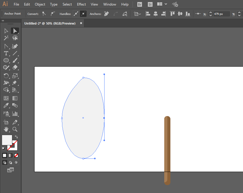 ai绘制铁锹铲子图案的操作方法