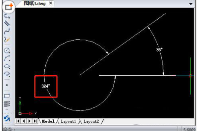 迅捷标注钝角度数的操作方法