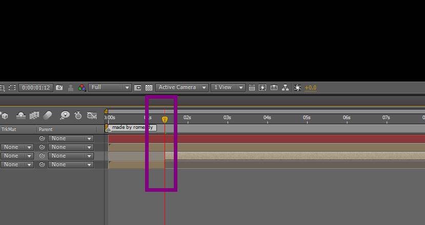 Adobe After Effects设置图层中间断开的方法