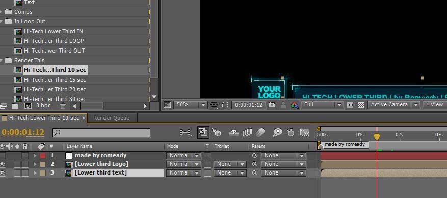 Adobe After Effects设置图层中间断开的方法