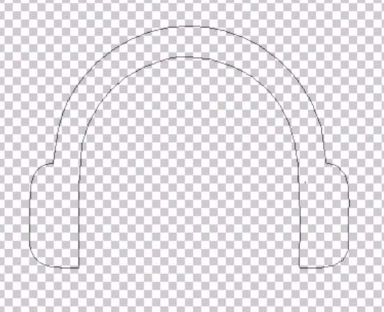 ps制作带心跳耳机图标的操作过程