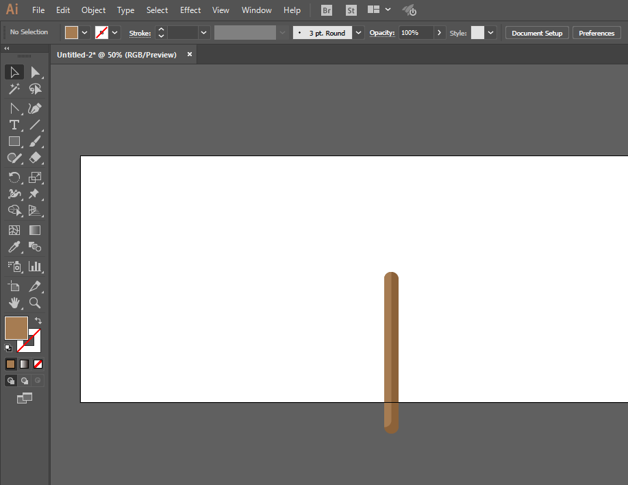 ai绘制铁锹铲子图案的操作教程