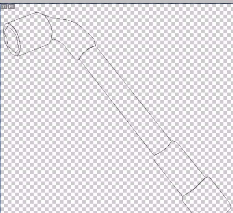 ps制作套筒扳手矢量图的操作流程