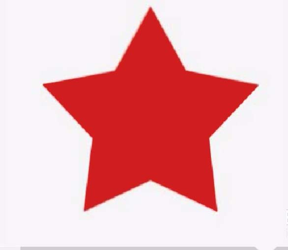 ps绘制立体发光红色五角星的操作方法