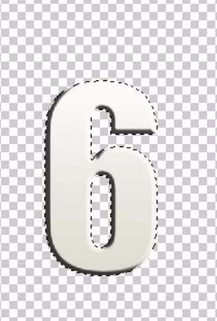 ps制作立体数字按钮的操作方法